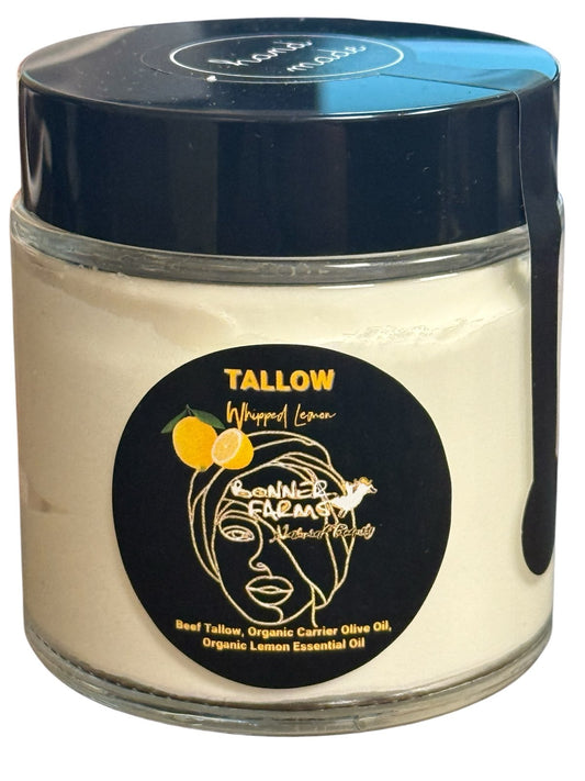 Whipped Organic Lemon Tallow Cream 4 OZ