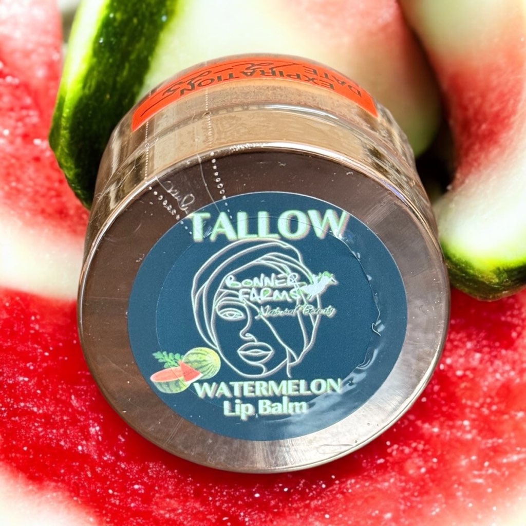 Watermelon Tallow Lip Balm 1 OZ