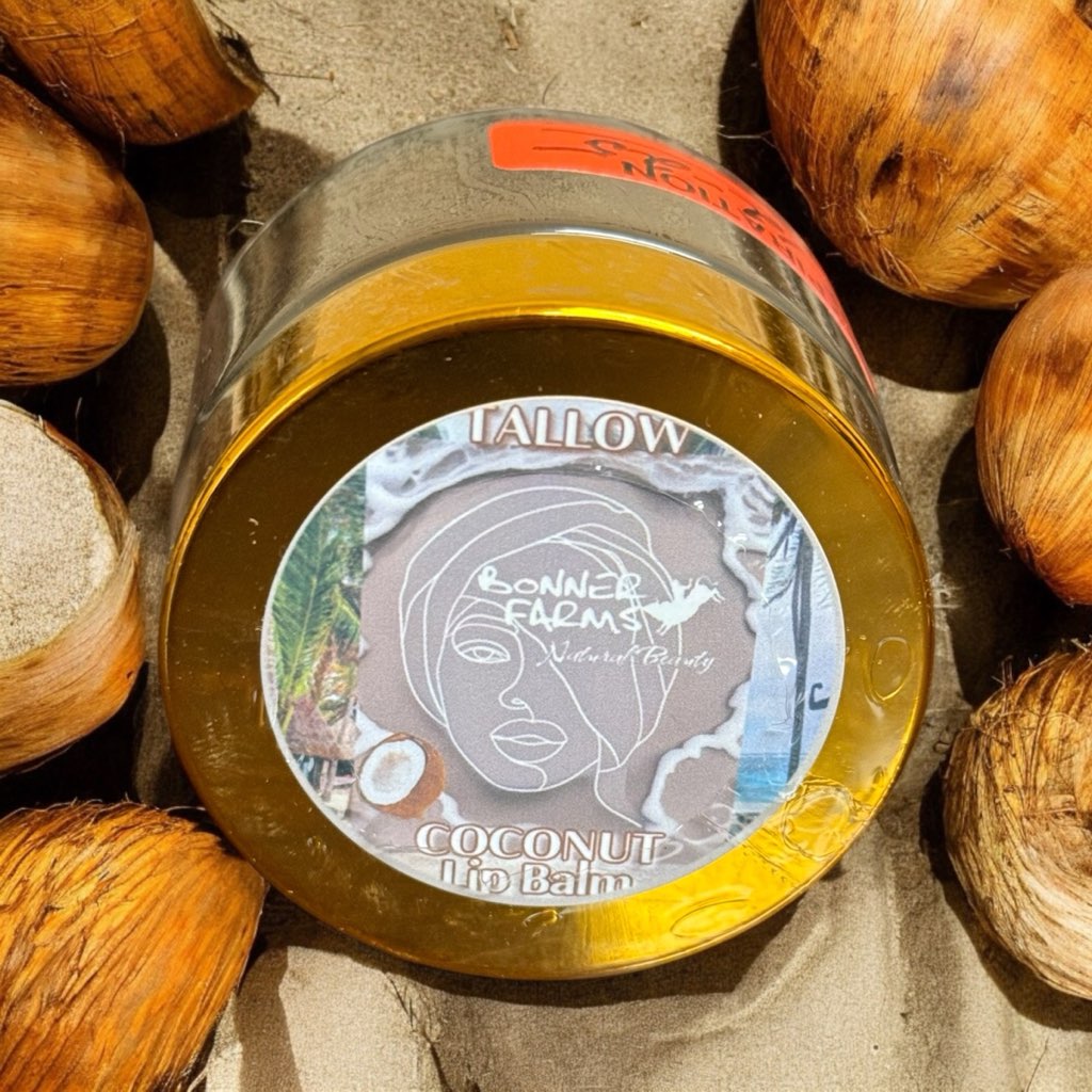 Coconut Tallow Lip Balm 1 OZ.