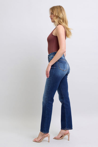 Judy Blue Full Size Washed Straight Leg Jeans with Pockets