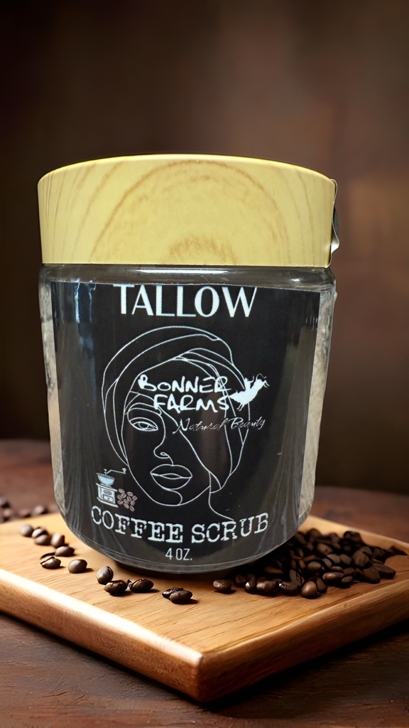 Coffee Tallow Exfoliator 4 OZ.