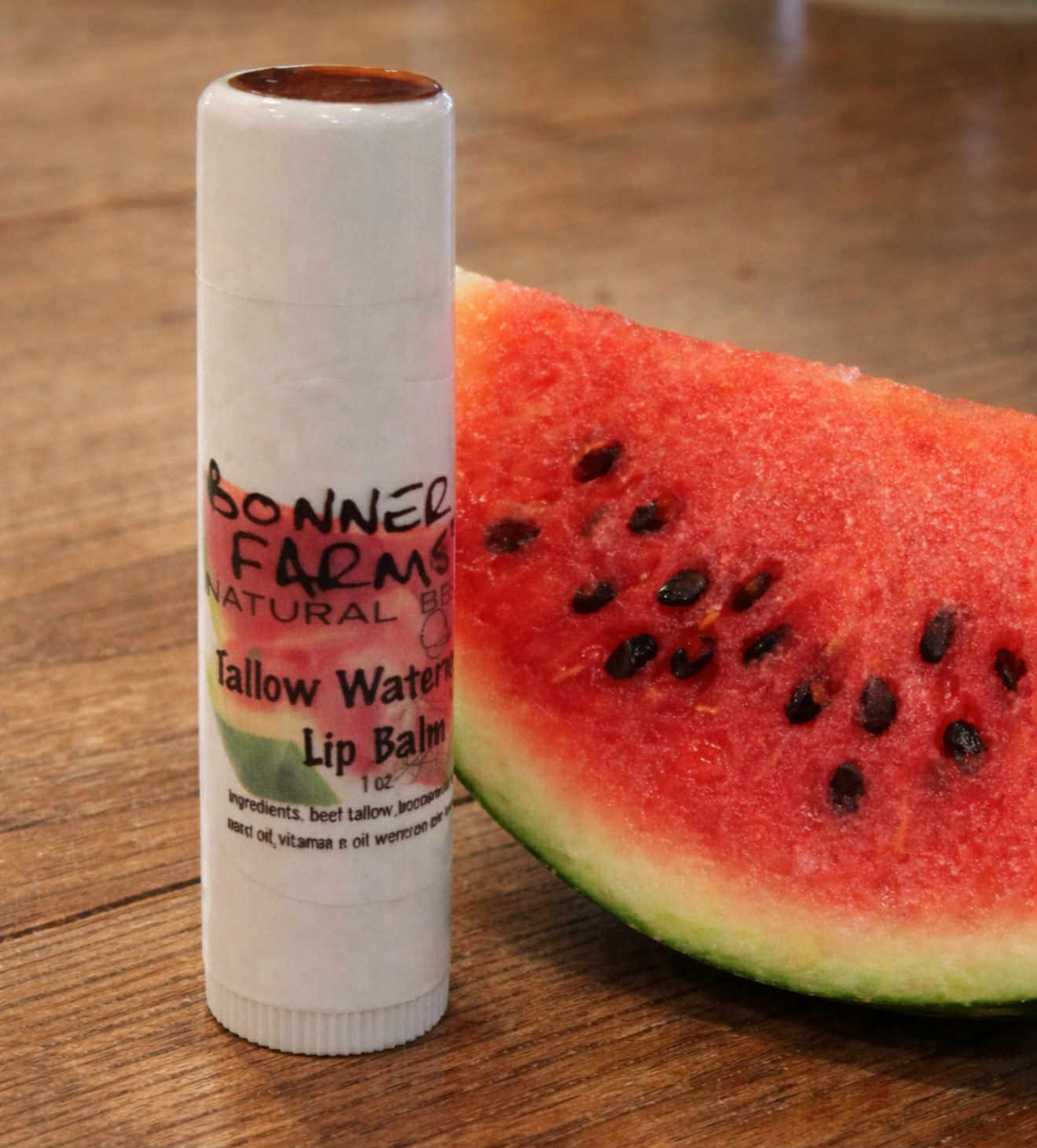 🍉 Tallow Watermelon Lip Balm